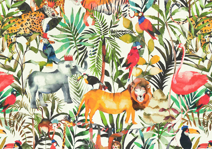 King of the Jungle, Safari - Made to Measure Curtains - Image 8